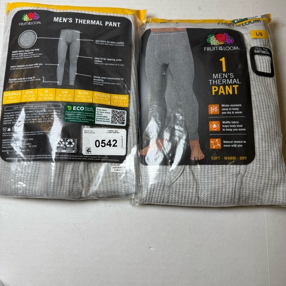 2 Fruit of the Loom Men's Thermal Waffle Underwear Bottom - Picture 1 of 8
